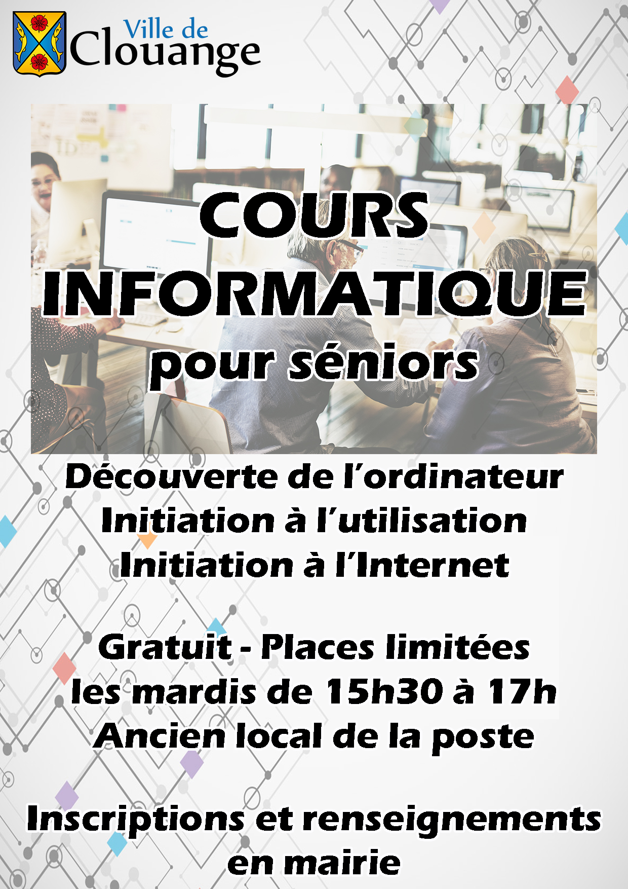 Cours d'informatique pour séniors