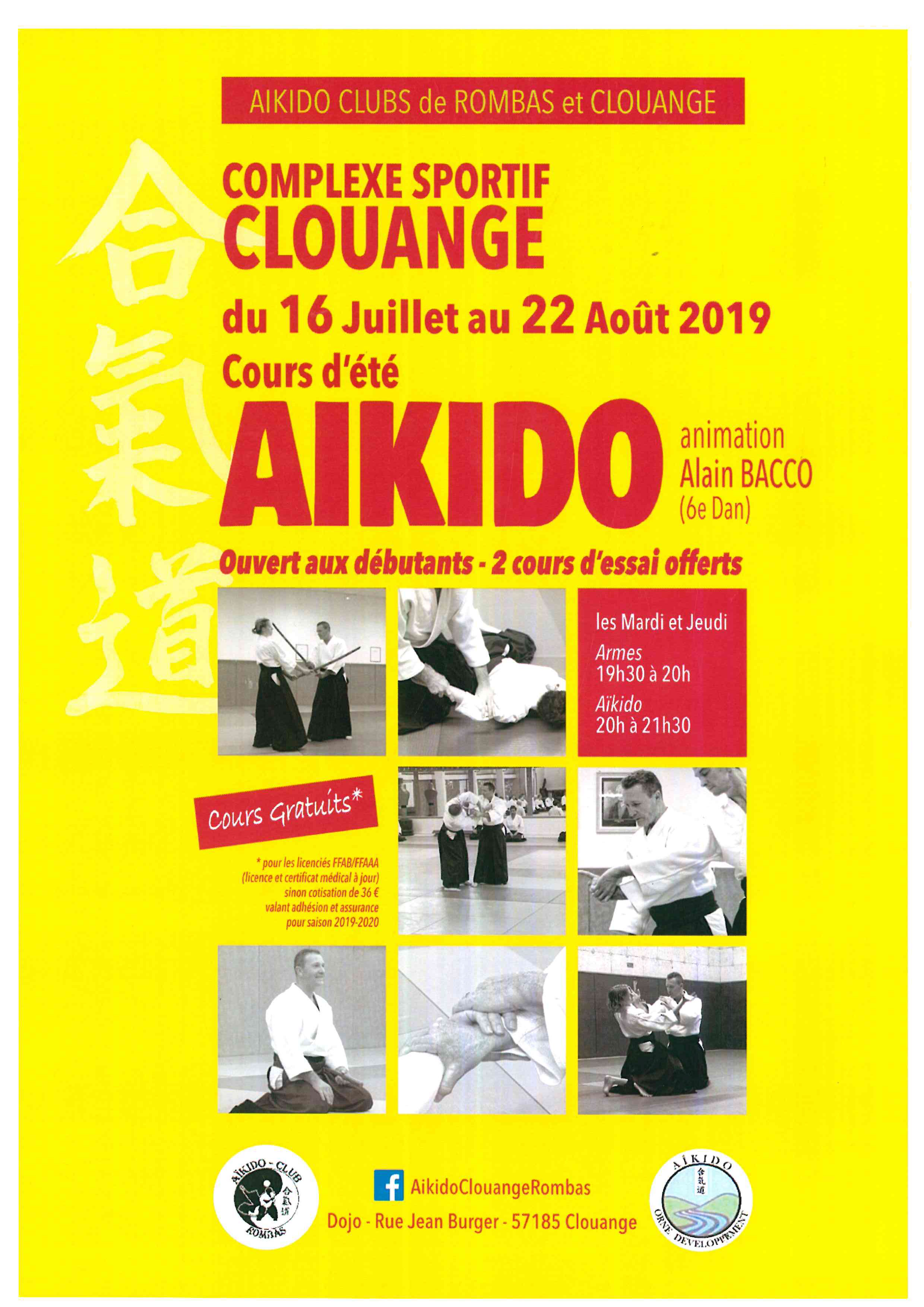Cours d' Eté 2019