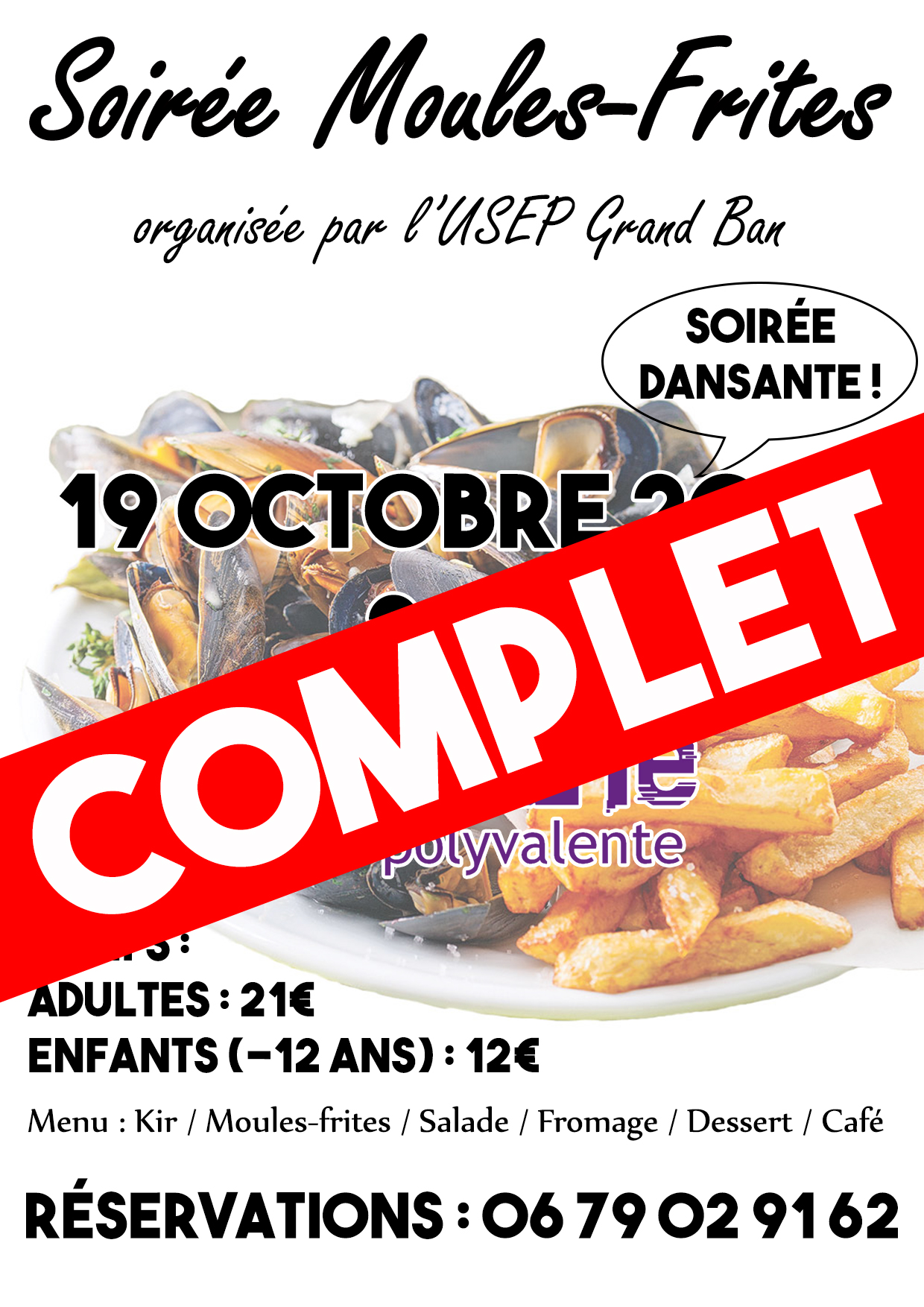 Soirée moules-frites