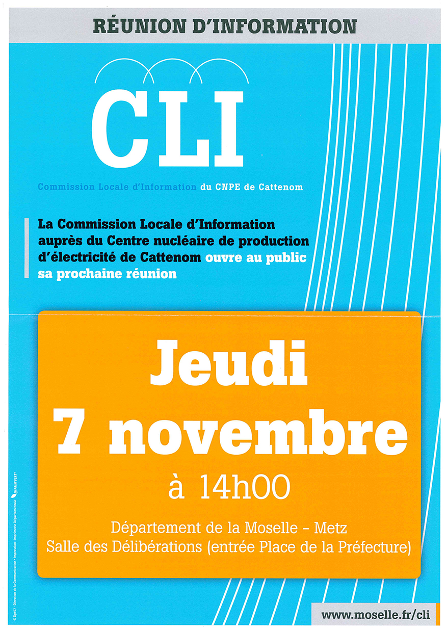 Réunion d'information de la CLI