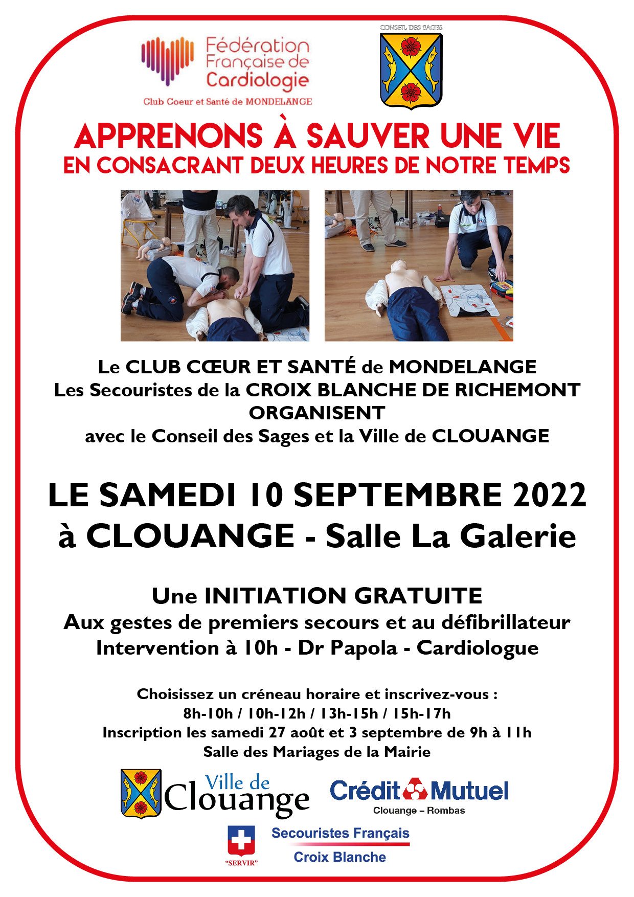 Initiation premiers secours