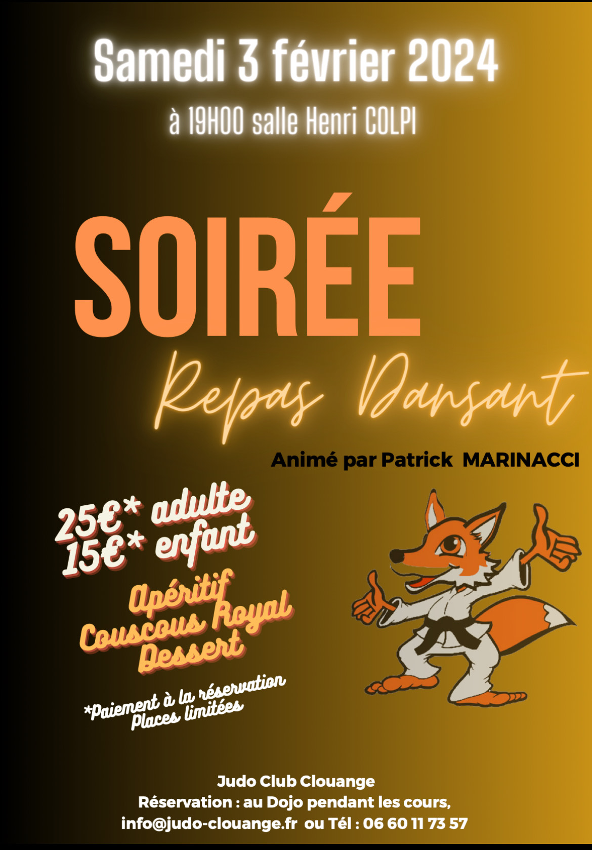 Soirée repas dansant