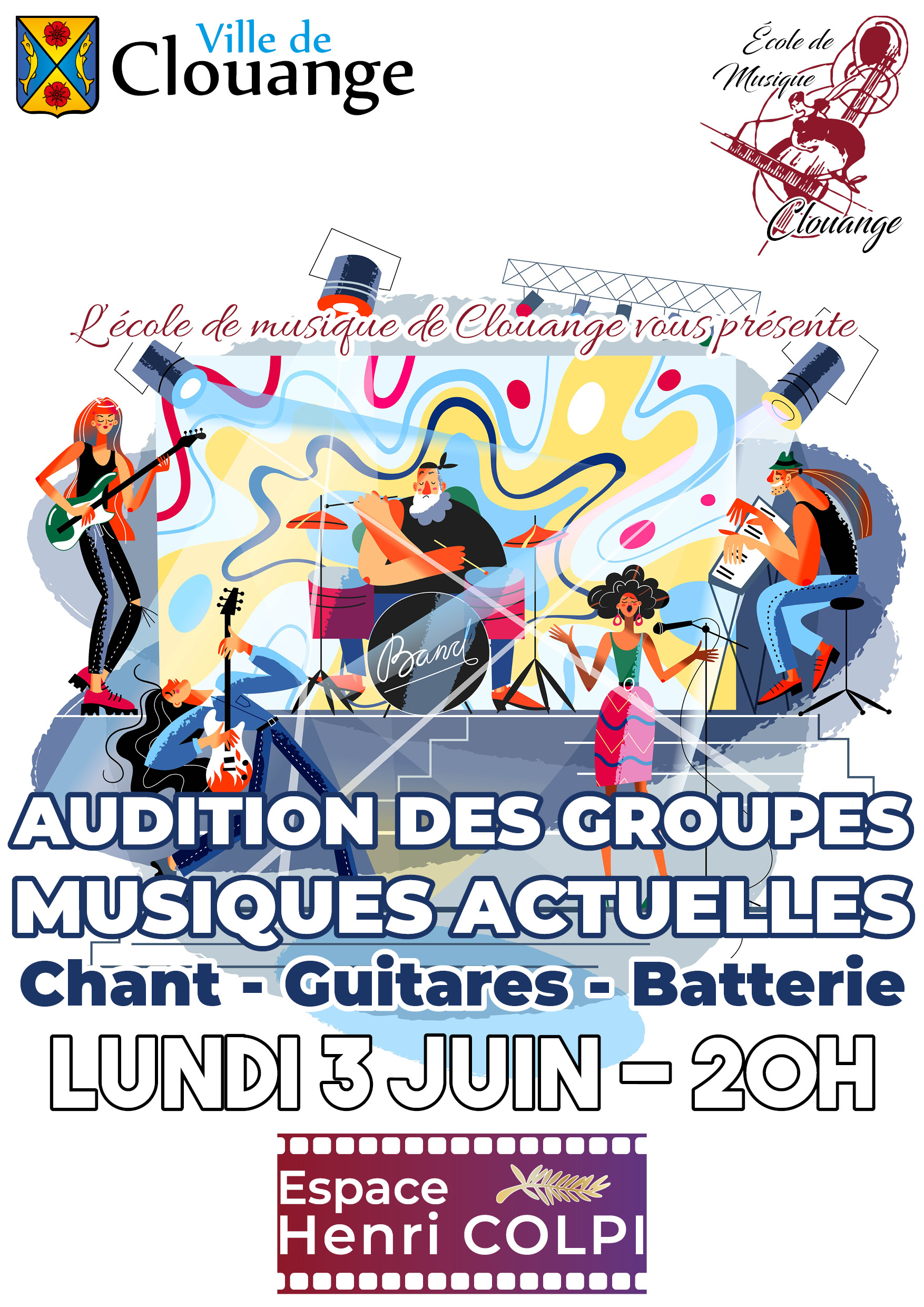 Audition groupes de musiques actuelles
