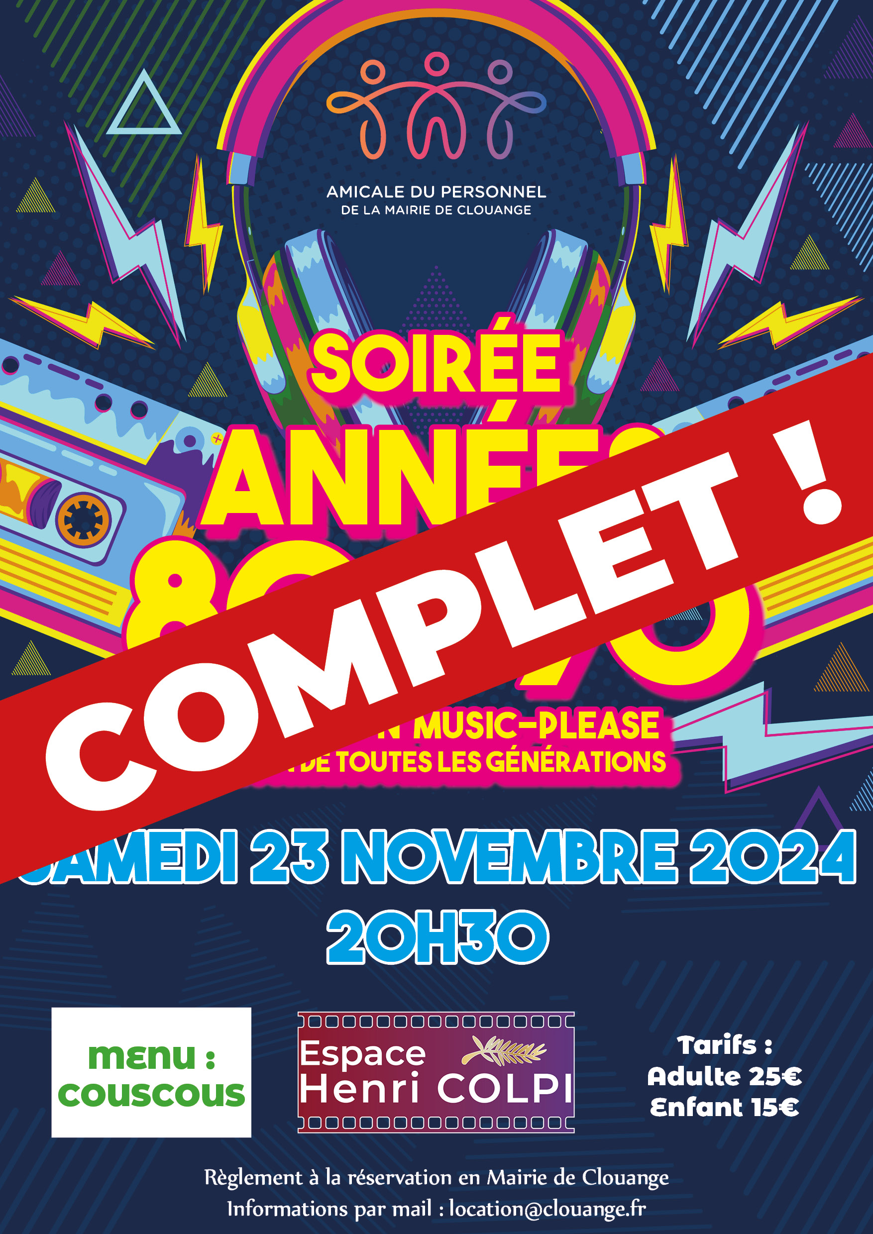 Soirée Années 80-90