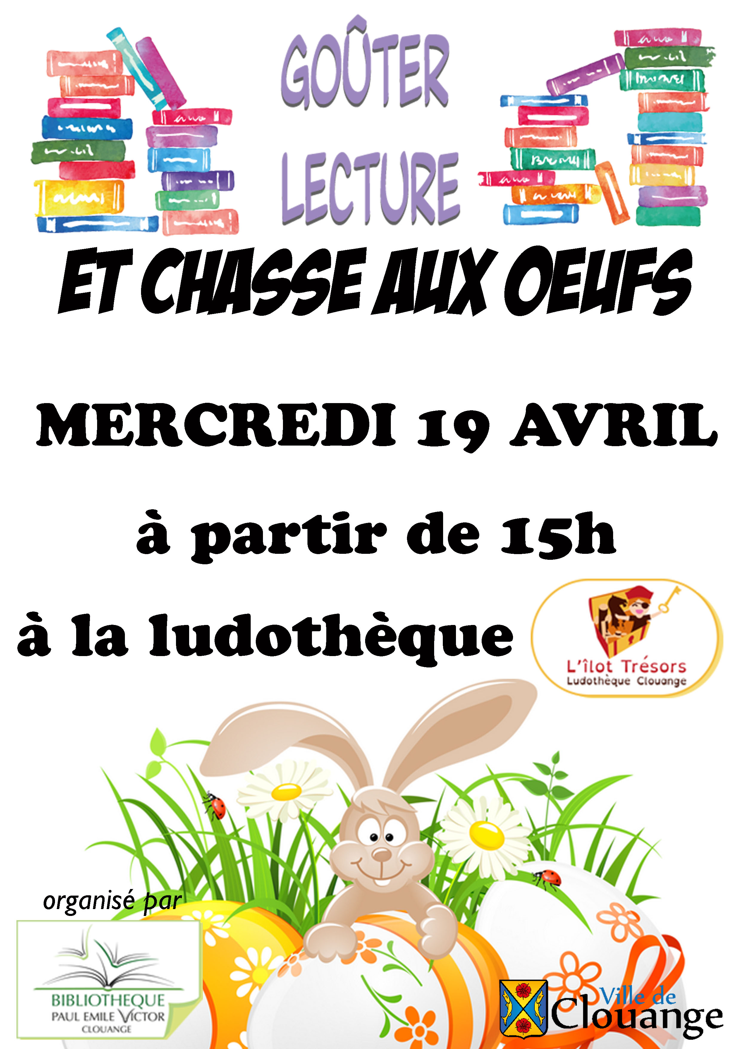 Goûter Lecture et Chasse aux Œufs