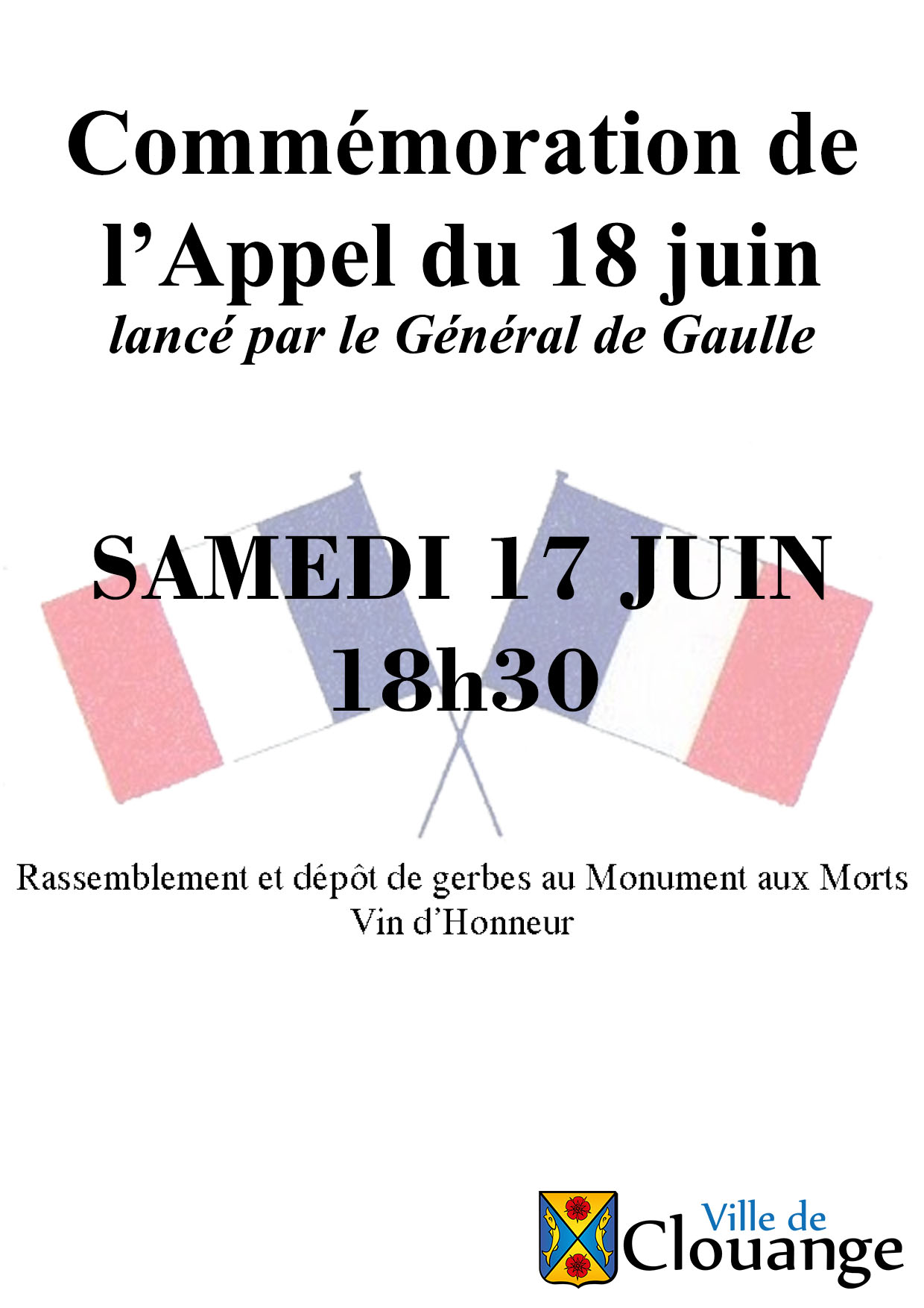 Commémoration de l'appel du 18 juin