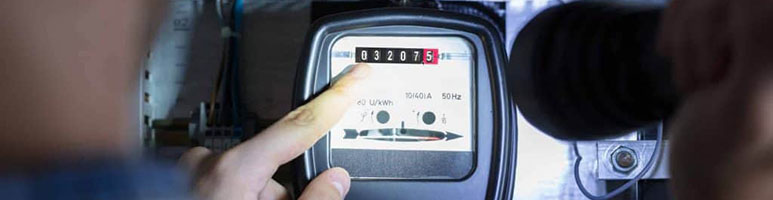 Relève des compteurs d'électricité